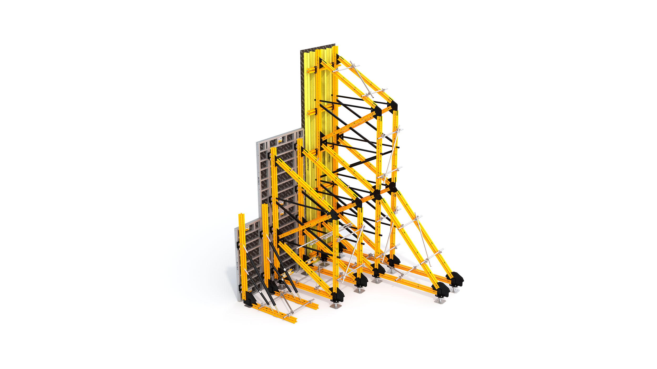 Cassaforma con travi per pareti monofaccia fino a 10,5 m. Configurabile e compatibile con tutti i pannelli a parete di ULMA.