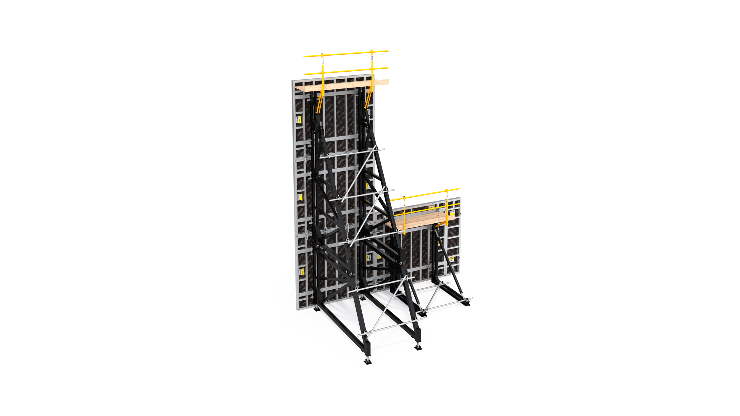 Cassaforma per pareti con telaio per la costruzione di pareti monofaccia. Compatibile con tutti i pannelli a pareti di ULMA.