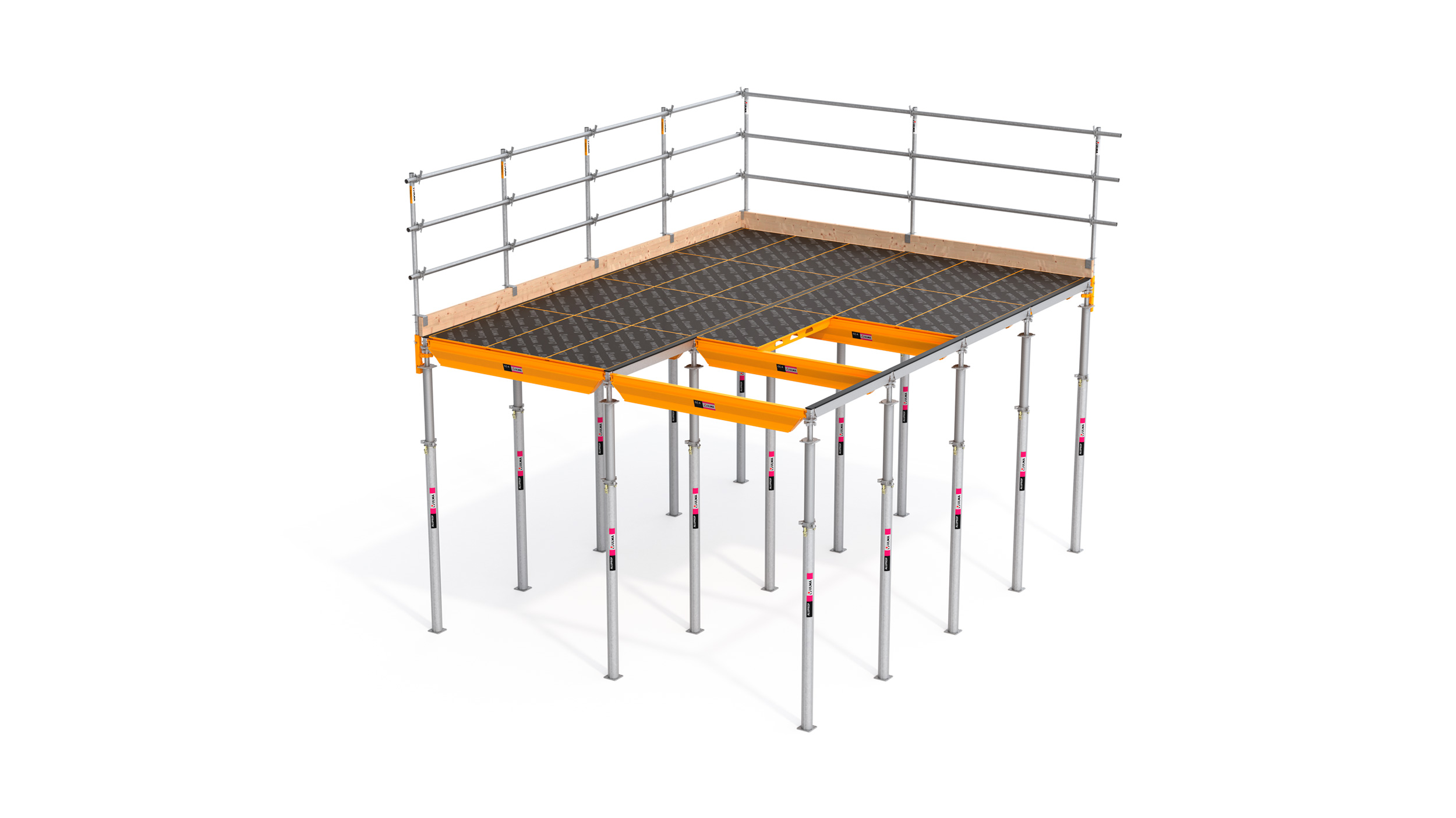 Cassaforma molto flessibile e sicura che garantisce elevate prestazioni in cantiere. Perfetta per solai pieni o alleggeriti 
Punti di forza: Inserimento rapido con sistema di teste a caduta e i componenti movimentabili a mano.