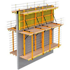 Cassaforma rampante su guida RKS