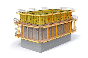 Cassaforma rampante su guida RKS