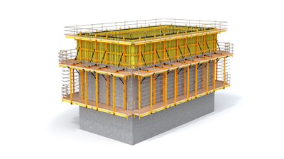 Cassaforma rampante su guida RKS