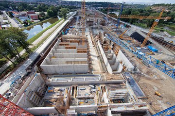 Casseforme e ponteggi ULMA per il più grande impianto di trattamento delle acque reflue dell' Europa Centrale