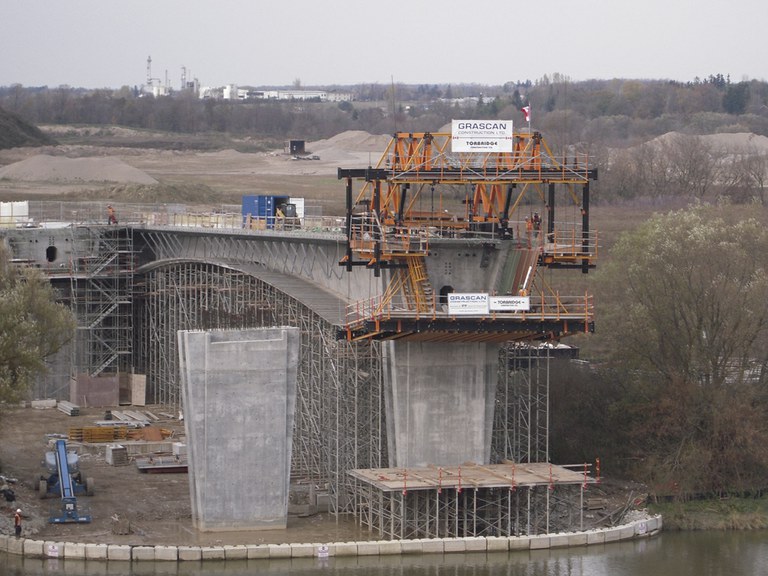 Ponte sul Grand River, Ontario, Canada