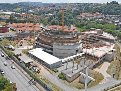 Finiture architettoniche in calcestruzzo nel centro di Belo Horizonte