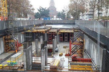 Metro BLU di Milano, materiale Ulma impiegato per la Stazione