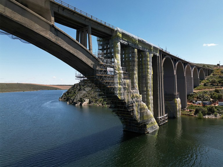 Riabilitazione del viadotto ferroviario Martín Gil, Zamora, Spagna