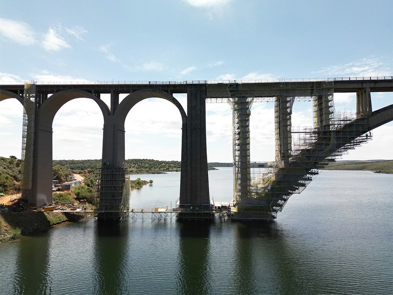 Riabilitazione del viadotto ferroviario Martín Gil, Zamora, Spagna