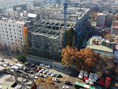 Soluzioni di casseforme, sistemi di puntellazione e ponteggi per la costruzione dell'edificio Vicuña Mackenna 20 in Cile