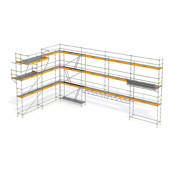 Ponteggio multidirezionale: performante, versatile e funzionale.